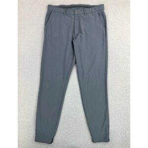 Primo Golf Jogger Pants Mens 36 Tall Gray Polyester Stretch Zip Hem Pockets